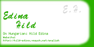 edina hild business card